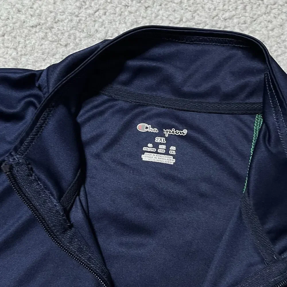 Notre Dame 1/4 Zip Pullover Mens 2XL Champion Long Sleeve Jacket Fighting Irish